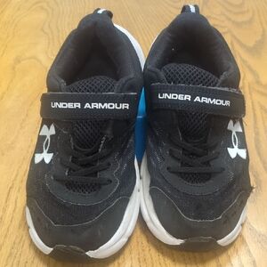 Under Armour Kids Black and White Sneakers